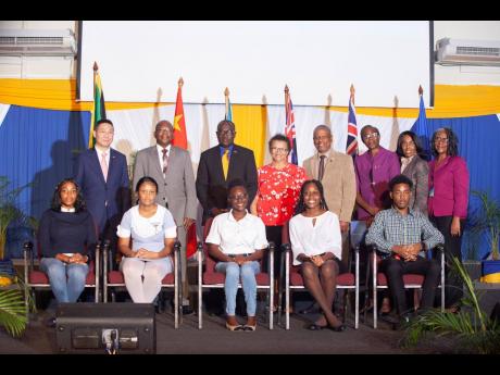 Five students of Northern Caribbean University (NCU) were recently awarded scholarships valuing approximately $200,000 each from Ambassador Chen Daojiang of the Embassy of the People’s Republic of China. The annual Chinese Ambassador’s Scholarship has 