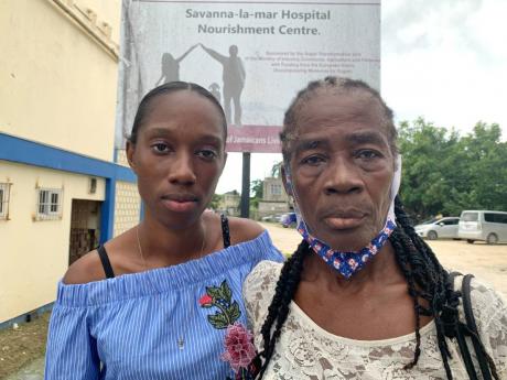 Desrine Malcolm and her aunt Cynthia Williams are demanding answers after one-year-old Joshua Cabana died at the Savanna-La-Mar Public General Hospital on Thursday.