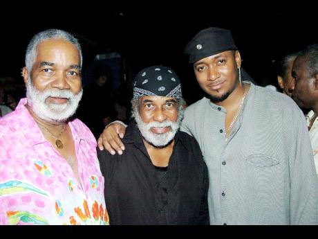 From left, Monte Blake, Winston Blake and Craig ‘The Young Lion’ Ross of the Merritone family at their Anniversary Last Lick Party, held at The Deck, Trafalgar Road, on Monday October 16, 2006.