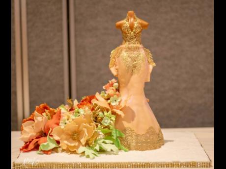 The mannequin cake, which received first place in the bridal shower category, was designed and decorated by baker Leonett Brown.