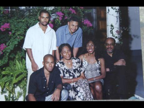 
Dr Jennifer Mamby-Alexander shares a favourite family photo with mom Isola Mamby, and sons (from left)  Mark, Gregory and Russell. At right is her brother Derrick Mamby.