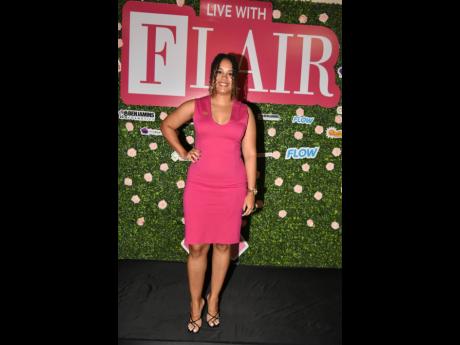 The lovely Vanassa Metzger of Mystique Integrated Limited turns heads in her pink cocktail dress.