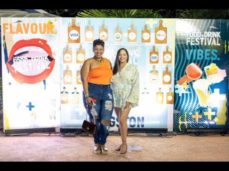 Red Stripe’s Brand and Corporate Public Relations Manager Stacy-Ann Smith (left) and Heineken’s Brand Manager Amoye Phillpotts-Brown entered CRISP in style.
