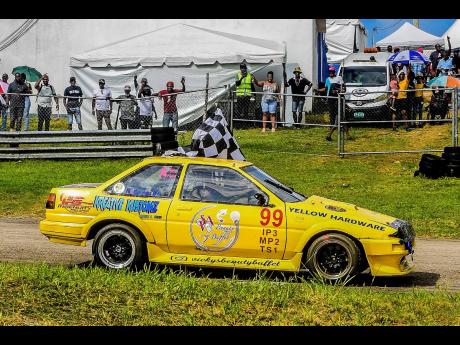 Jamaica’s Drift King, Nicholas Barnes proving he is also very capable on the circuit.