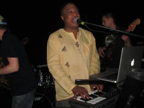 Former Bob Marley keyboard player, Tyrone Downie.