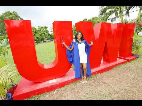Proud UWI graduate Baby Tash.