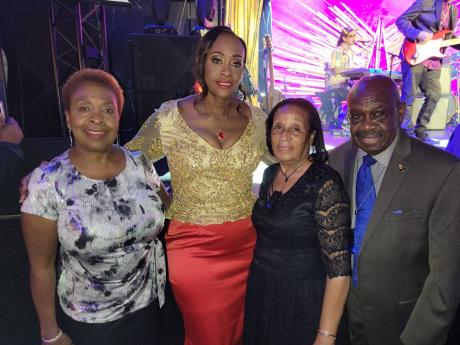 From left: Claudette Powell, registered nurse; Juliet Holness, patron of the Issa Trust Foundation concert and wife of Jamaica’s prime minister, Andrew Holness; and Faye and Karl Rodney. 