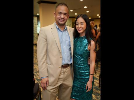 St George’s College Hall of Fame Committee Member Dr Parris Lyew-Ayee, Jr (left) is accompanied by renowned violinist Dr Jessica Yap.