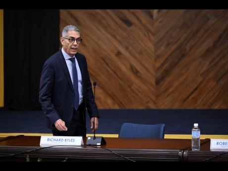 
Governor of the Bank of Jamaica Richard Byles, at the BOJ quarterly monetary press briefing on Friday, November 18, 2022.
