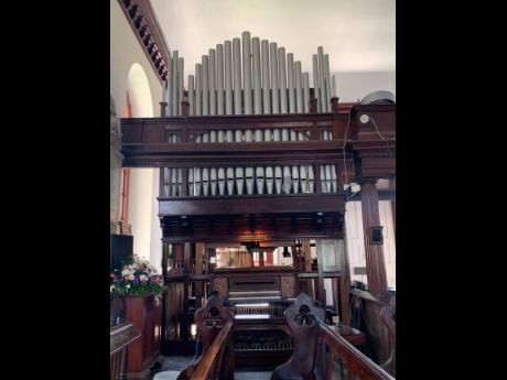 The St James Parish Church organ has a lot of mileage on those pedals. It harks back to the late 19th century. 