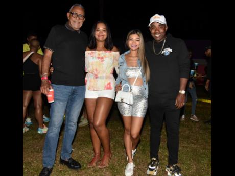 From left: Dr Michael Banbury, director, FirstRock Group; Dr Zeudi Munroe; Stephanie Harrison, assistant vice-president of marketing at Mayberry Investments; and Ryan Reid, executive chairman at FirstRock Group. 
