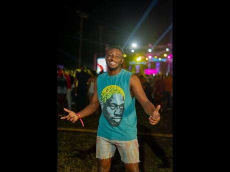 Soca junkie Javaughn Gordon is all smiles and having a blast at the launch.