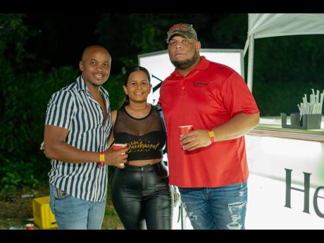From left, we caught up with Regional Marketing Manager for J Wray and Nephew, Kamal Powell, Bacchanal Committee Member Chelsea Jameson and Bachanal Junior Director Nicholas Franklin at the event.