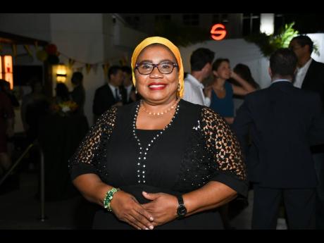 Nigerian High Commissioner to Jamaica, Ambassador Dr Maureen Tamuno, was sporting Gucci for the evening.