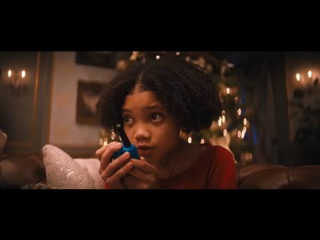 Leah Brady as Trudy Lightstone in ‘Violent Night’, which stars  David Harbour as Santa Claus.
