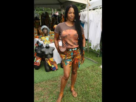 Simone Gordon, owner of T and T Fashion in Portmore, St Catherine, was one of 35 vendors at the inaugural  Jamaica Art and Gift Festival.