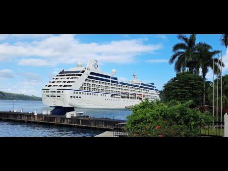 The cruise ship Sirena docks at the Ken Wright Pier in Port Antonio on Thursday. 