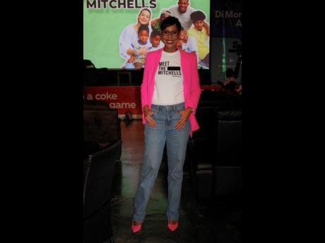 Naomi Garrick, manager and personal branding coach, showed up and showed out in her Meet The Mitchells style, of course, adding her personal flair with hot pink. 
