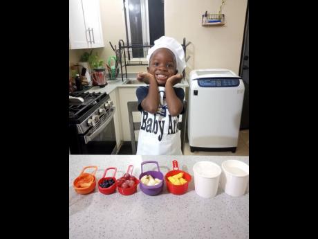 Ayedin is always up for any adventure, even in the kitchen. And his parents are happy to give him their support. 