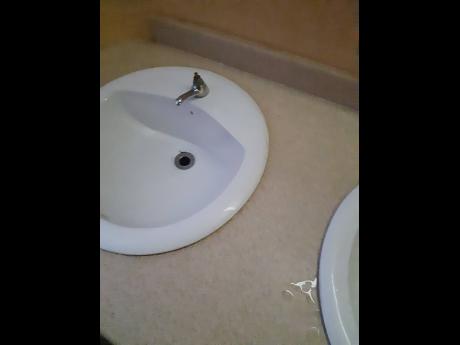Broken and missing bathroom fixtures was a feature at some public hospitals.