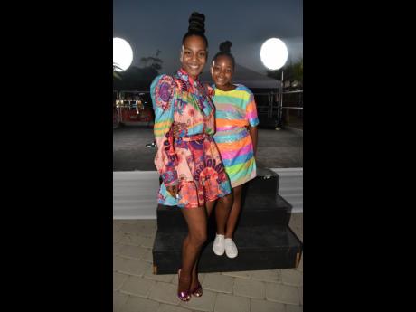 Dr Terri-Karelle Reid and her daughter Naima-Kourtnae were twinning at Saturday’s Island Child Style.