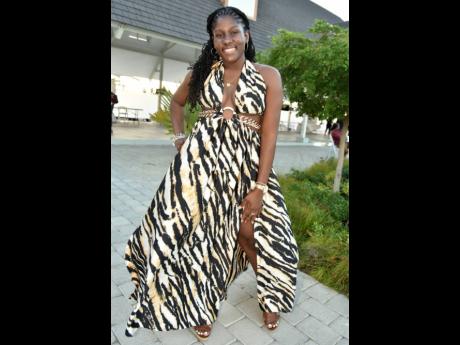 Anecka Clarke, business performance analyst, Pepsi-Cola Jamaica, chose a maxi dress for the occasion. 