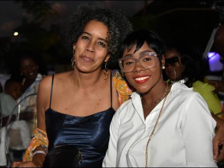We caught up with Tamara Burke (right) and Gayle Cunningham at the Island Child Style fashion show, held at the Historic Naval Dockyard in Port Royal.