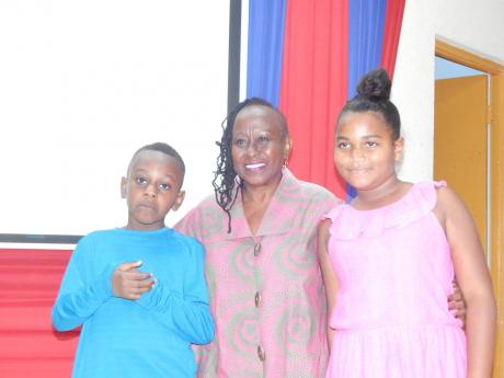 Opal Palmer Adisa with Mehki Emmanuel (left) and Najila Bisnott, who read from ‘Portia Dreams.’