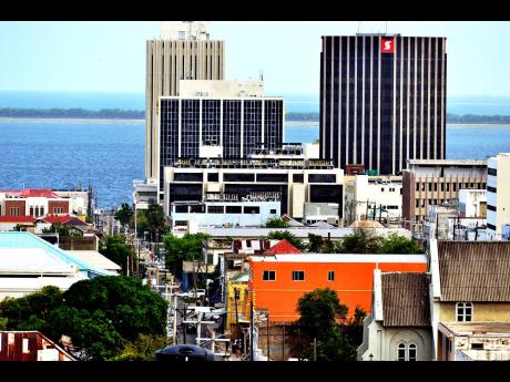 A view of downtown Kingston’s waterfront commercial district. 