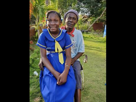 Delroy Lennon and his daughter, Dameika. The sickly father of four has been struggling to make ends meet since the children’s mother died six years ago.