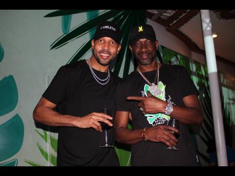 Dancehall veterans Cham (left), and Bounty Killer swapped tales after their performance on the Welcome to Jamrock Reggae Cruise. The two are working on completing their collaborative EP titled ‘Time Bomb’.