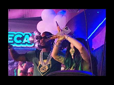 American rap couple Offset and Cardi B are somewhat out of sync doing ‘leggo di bird’ but clearly enjoyed the dance session during Six.Five.Eight at MECA last Friday night.