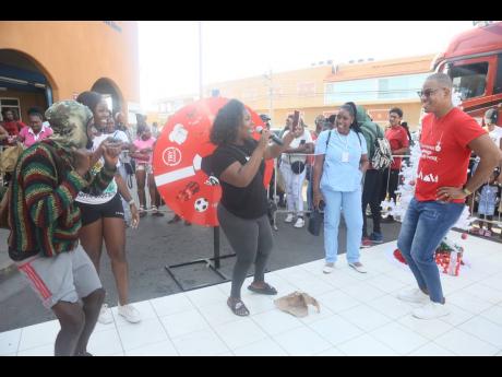 Patrons were out to have fun when the Coca-Cola Christmas Road Tour.