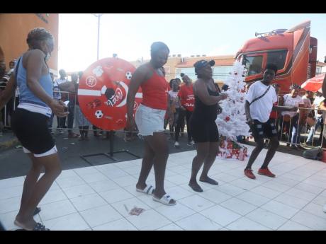 Patrons show off their moves at Coca-Cola Christmas Road Tour