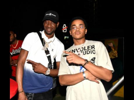 Dancehall veteran Bounty Killer and actor Michael Rainey Jr, who plays the role of Tarik St Patrick on the expanded ‘Power’ franchise were caught talking business at the Burna Boy ‘Love, Damini’ tour concert.