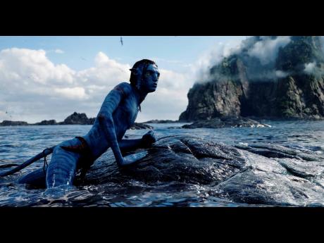 Britain Dalton, as Lo’ak, in a scene from ‘Avatar: The Way of Water’.