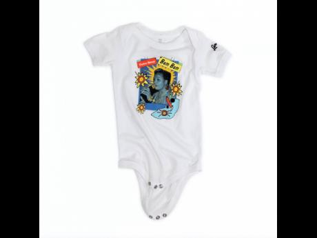 The LargeUp x Sister Nancy collab also features a baby onsie. 