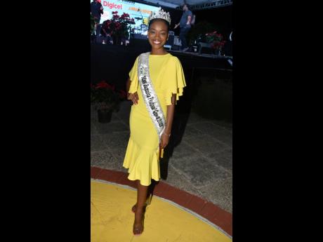 Reigning in all her radiance, Miss Jamaica Festival Queen 2022 Velonique Bowen played her part in the official lighting of the park's Christmas tree.
