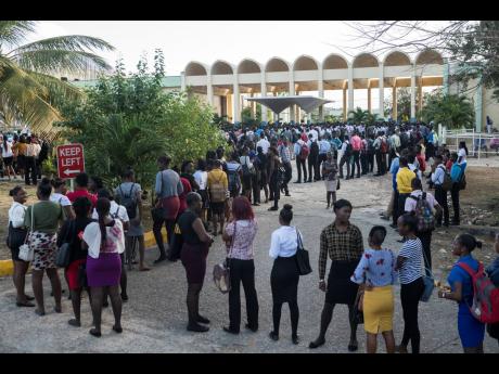 In this 2020 photo, hundreds of applicants turned out for the Jamaica Constabulary Force recruitment drive at the National Police College of Jamaica in Twickenham Park, St Catherine.