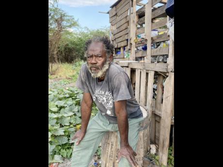 Delroy Page told The Gleaner that he became homeless 15 years ago after he was wrongly accused of a crime and badly beaten. 