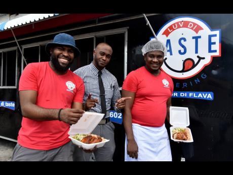 The terrific trio of Luv Di Taste (from left): Troy Hanson, Kurt Small and Chef Jovaine Lawrence.