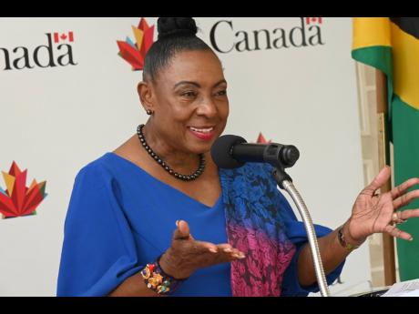 Olivia Grange,  Minister of Culture, Gender, Entertainment and Sport.