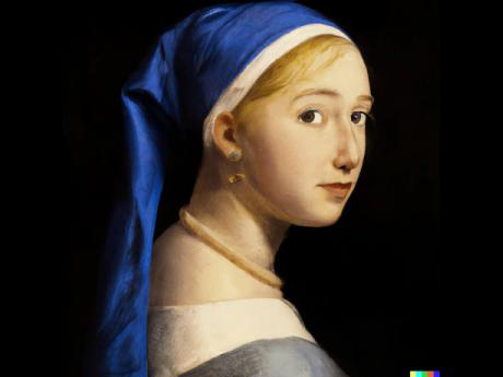 A “variation” of Girl With a Pearl Earring generated with DALL-E 2