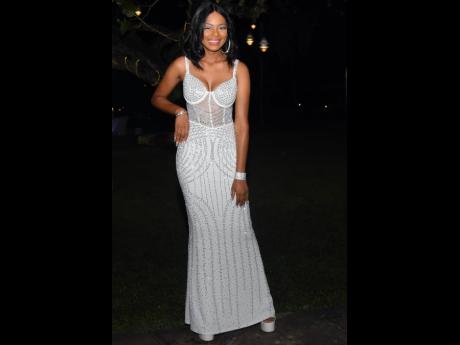 Ashley Samuels, entertainment coordinator, Couples Sans Souci, donned a stunning white bustier gown at the all-white event.