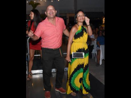 Abe Baracatt and Simone Foote ‘drop legs’ on the dance floor.