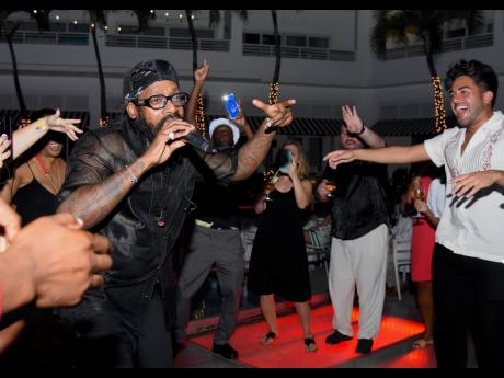 Tarrus Riley interacts with the eager audience during his performance at Reggae Kulcha Explosion. 