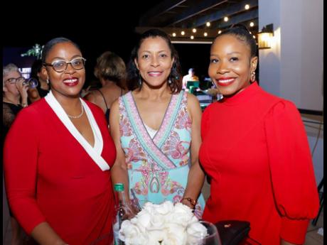 From left: Scotiabank’s Maia Wilson, vice president, senior legal counsel and company secretary; Portia Lee, manager, corporate and legal services; and Tonya Russell, head of marketing, North and Central Caribbean, were in attendance.