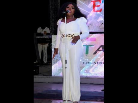 Etana performs at the All-White event for the re-opening of Couples Sans Souci and its 17th anniversary on Friday January 13.