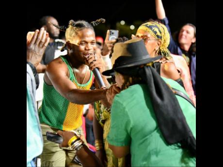 Jahshii made his way into the  audience as he performed songs  such as  ‘Born Fighter’.