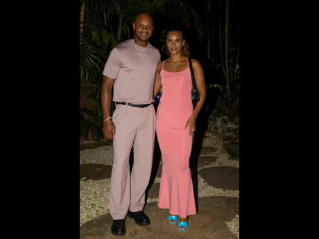 It’s always lovely seeing Olympian Asafa Powell and his model wife Alyshia Miller Powell, who both donned shades of pink for the occasion.